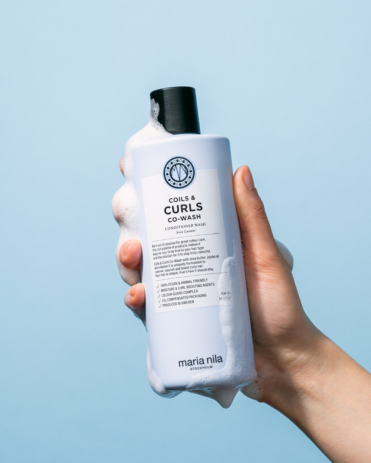 Coils & Curls Co-Wash with creamy formula