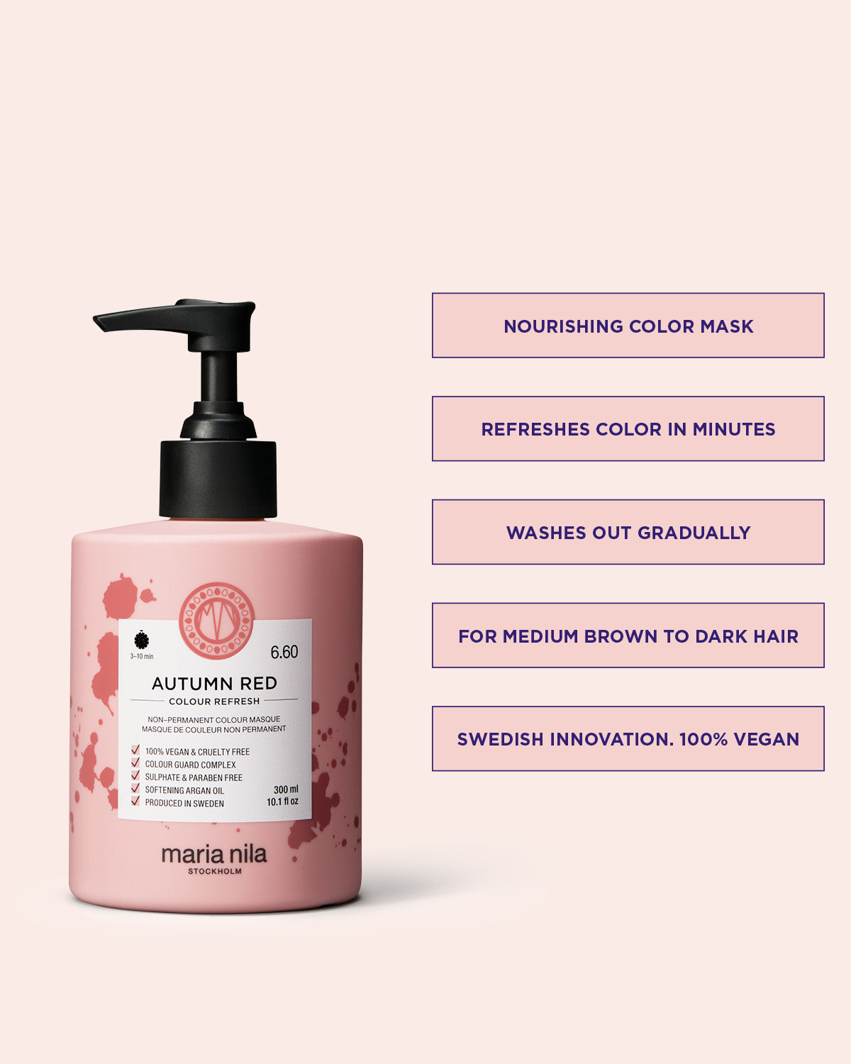Color Refresh Pink Pop 300ml - Pink Color Mask | Maria Nila