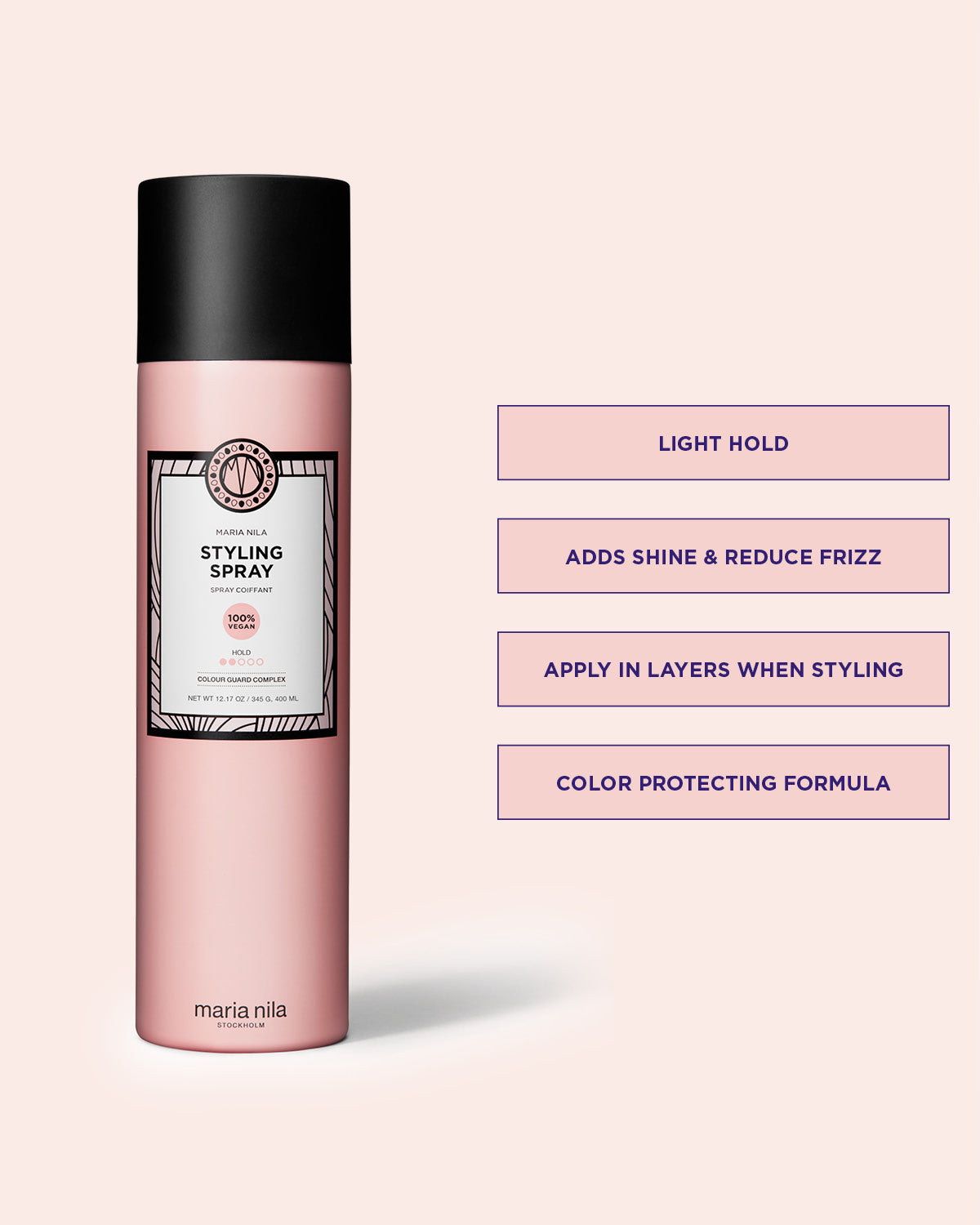 Styling Spray hairspray for soft hold