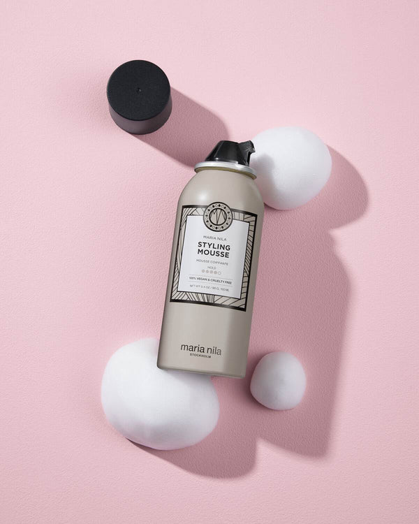 Styling Mousse bottle and foam