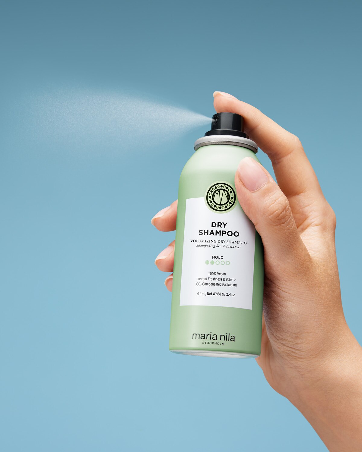 Dry Shampoo bottle with mist