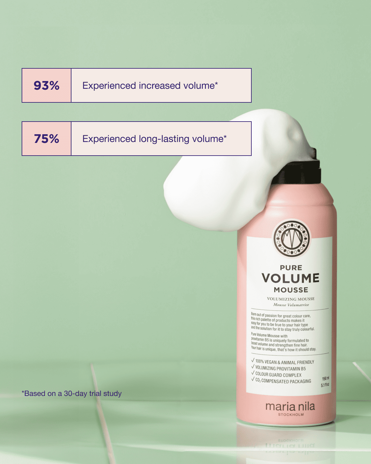 Pure Volume Mousse product claims