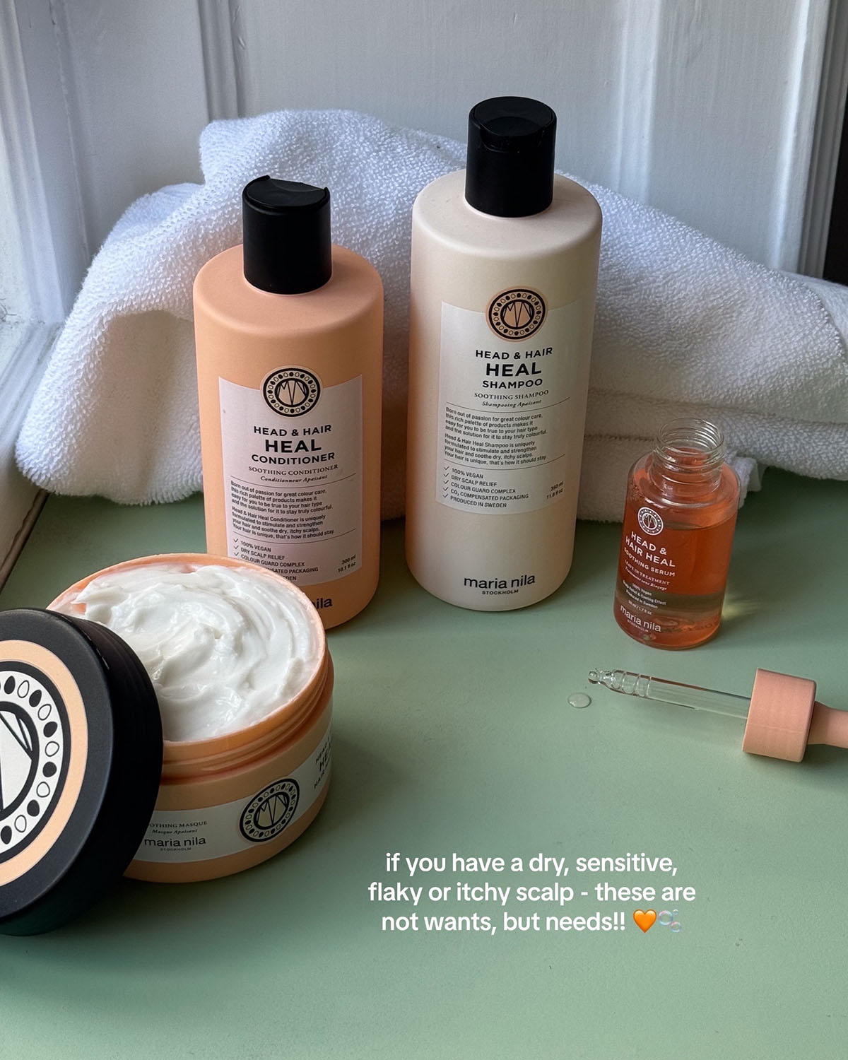 Heal collection for flaky, itchy scalps