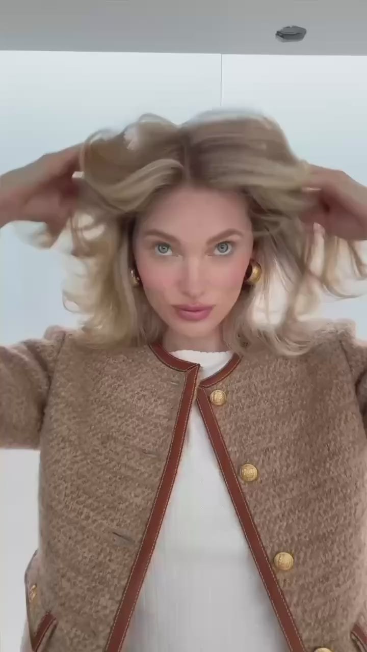 Elsa Hosk Maria Nila blowout routine
