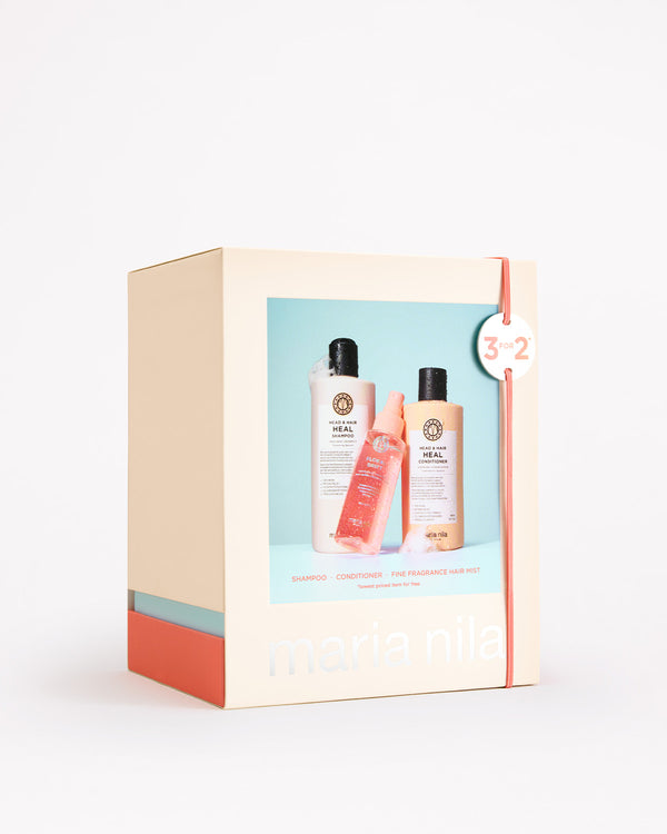 Maria Nila Head & Hair Heal Beauty Box on plain background